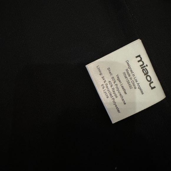 MIAOU BLACK LEATHER CORSET - Picture 5 of 8